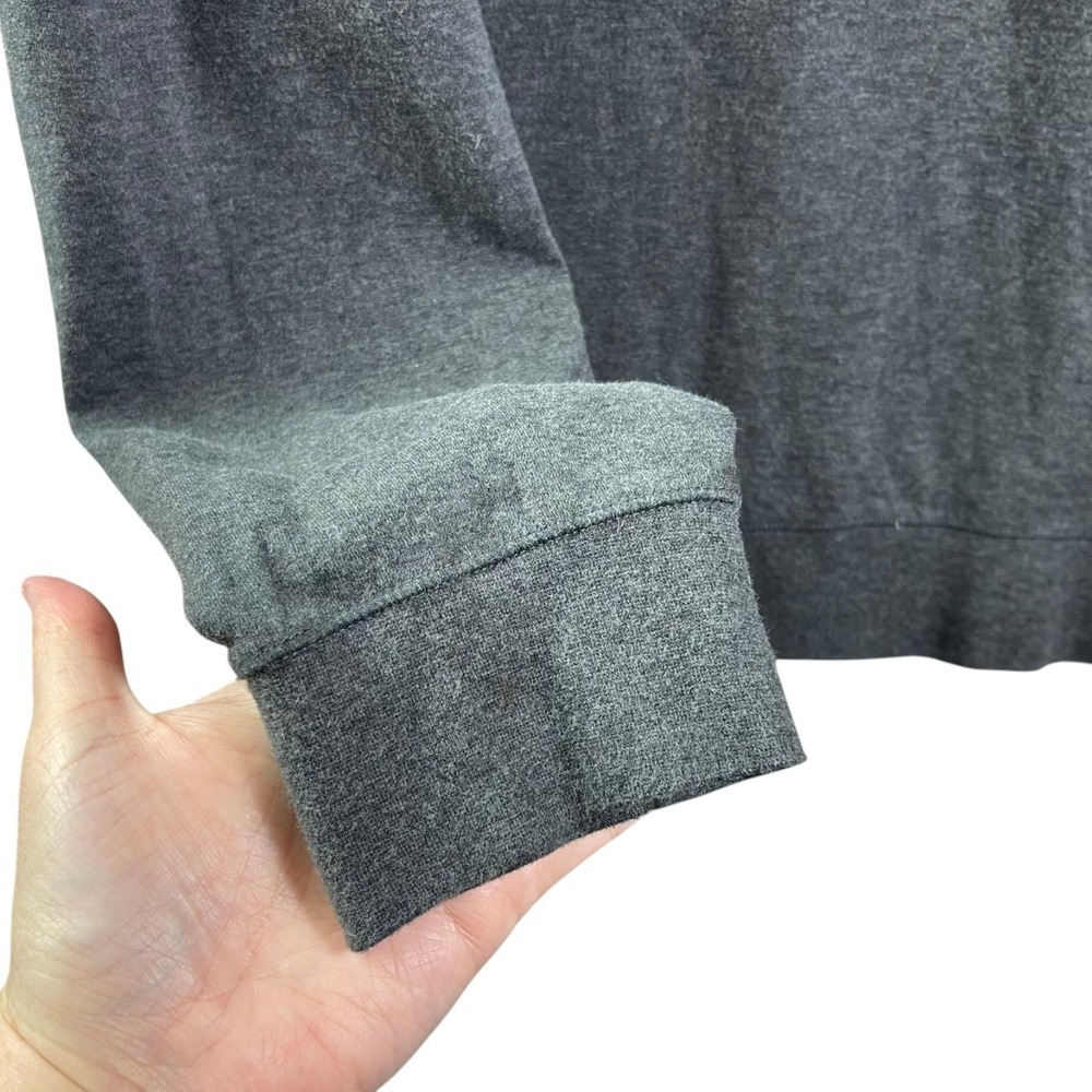 Polo Ralph Lauren Quarter Zip Long Sleeve Shirt Mens Large Gray Cotton - Picture 3 of 8